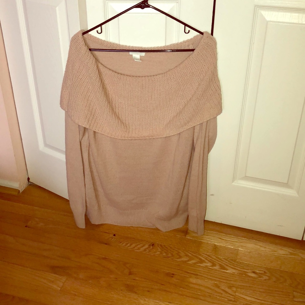 Off the shoulder sweater